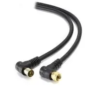 Alogic 1.5m Right Angle PAL To Right Angle F-Type TV Antenna Cable
