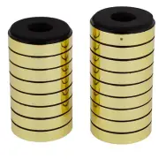 40mm x 10mm Black Gold Tone DAC Spiker Amplifier Feet Pad Stand 20 Pcs