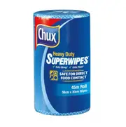 Chux Superwipes 9305 Cloth Roll Heavy Duty - Blue Carton (6 Rolls)