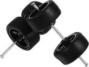 Unique Stylish Car Model Accessories Set Wheel Kit for Boys and Girls and Adults Black