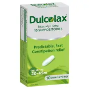 Dulcolax Suppositories X 10