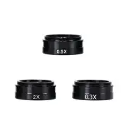 HAYEAR Versatile 0.3X 0.5X 2X Barlow Lens Set for C-MOUNT Industrial Microscope 42mm Mounting Thread Enhanced Precision
