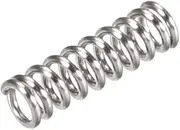 uxcell Compression Spring,304 Stainless Steel,3mm OD,0.5mm Wire Size,6mm Compressed Length,10mm Free Length,4N Load Capacity,Silver Tone,10pcs