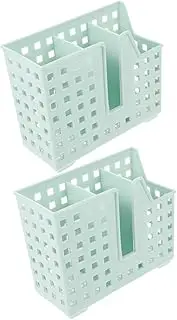 Cabilock Dishwasher Utensil Basket 3 Compartments Chopstick Rack Small Item Drainer Wall Mountable
