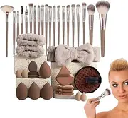 Makeup Brush Sets for Women, Foundation Brushes Tool Set with Sponge Cosmetic Tools, Makeup Tools Practical Professional Makeup Brushes for Home Beauty Salon