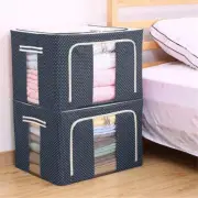 Clothes Storage Bins, 2-Pack Storage Boxes Extra 66L Foldable Stackable Conta...