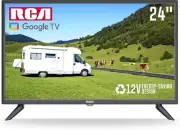24-Inch HD Smart TV with Google TV, 12V LED Display, Built-in Bluetooth 5.0 & C
