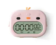 T01 Pudding Timer Kitchen Baking Countdown Time Management Timer Multifunctional Electronic Alarm Clock for Cooking Baking-Pink