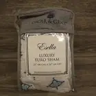 Pillow Euro Sham Oscar Grace 26 x 26 Sheets Bedding Blue Luxury Nice Comfort New