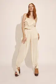 alira soft balloon pant in soft beige