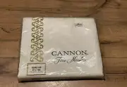 NEW ~ Cannon White Fine Muslin Double 81X108 Bed Flat Sheet 100% Cotton ~ NEW