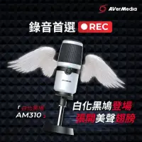 在飛比找momo購物網優惠-【AVerMedia 圓剛】AM310 白化版 黑鳩直播錄音