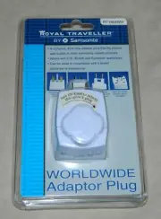 Samsonite Royal Traveller Worldwide Adaptor Plug-RT1804WH-NEW