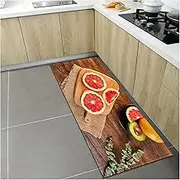 Non Slip Bath Mat Nordic Kitchen Mat Home Entrance Doormat Bedroom Living Room Decoration Long Rug Hallway Bathroom Balcony Floor Anti-Slip Carpet Non Slip Mat (Color : RX-6, Size : 60cmx180cm)