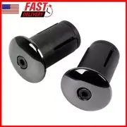 1 Pair Bicycle Bar End Plugs MTB Road Bike Anti-slip Grip Handlebar Plug Caps