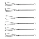 6x Avanti 18cm Stainless Steel Mini Whisk Egg Beater Kitchen Food/Baking Utensil