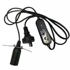 E14 E27 Cord Light Holder 1.8M Cable Pendant Lamp Socket Base Dimmer Switch