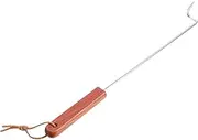 1Pc Stainless Steel Meat Flipper with Handle BBQ Turning Tool for Grilling for Pork Beef and Lamb Heat Resistant Kitchen Gadget for Handling