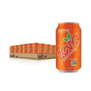 Zevia Naturally Sweetened Diet Orange Sodas Refreshing Soft Drinks 12 Oz 24 Pck