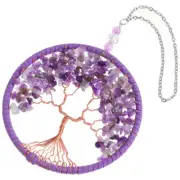 Wall Hanging Tree of Life Perfect for Home Decoration Purple Pendant