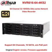 Dahua NVR616-64-4KS2 64CH 16SATA 4K NVR Ultra 3U AI Network Video Recorder