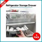 5X Refrigerator Food Egg Storage Box Rack Fridge Drawer Shelf Kitchen Organizer