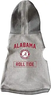 Littlearth Unisex-Adult NCAA Alabama Crimson Tide Pet Hooded Crewneck, Grey, X-Small