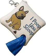 Dog Poop Bag Holder, Poop Bag Carrier Dispenser Attachment, Stylish Easy Cleanup Accessory Puppy Walking Supplies for Outdoor Walks Pet Care Daily Use