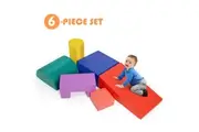 Costway Giant Soft Foam Blocks Climb Crawl & Slide Playset Indoor Activity Play Toys