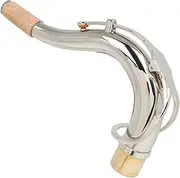 Generic Alto Saxophone Neck Replacement Saxophone Mouthpiece Neck Silver Alto Saxophone Accessories Silver Plated Brass Saxophone Neck Replacement