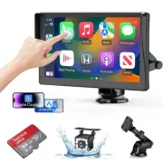Portable Wireless Carplay Screen for Car Apple Carplay & Android Auto, 9" HD ...