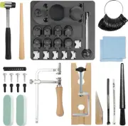 Ring Bender Tool Kit for Spoon Rings DIY Spoon Ring Maker Machine with 3-in-1 Je