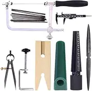 Carving Tool Kit Jewelry Ring Wax Tube Molds Making Lost Wax Casting Kit Wax Ring Saw with Blades Wax Ring Sizer Jeweler