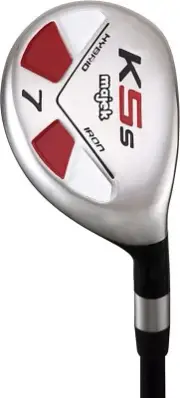 Majek Golf Senior Men's #7 Hybrid Senior "A" Flex Club, Premium Arthritic Grip
