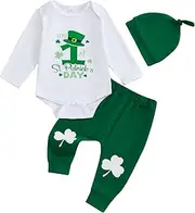 [MA&BABY] My First St Patricks Day Baby Boy Outfit Baby Boys Ireland St Patricks Day Baby Girl Outfit Clover Rompers Clothes