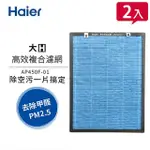 【HAIER 海爾】大H空氣清淨機專用高效複合濾網兩入組(AP450F-01)