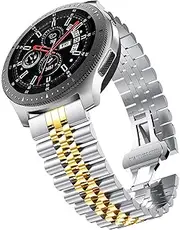 [Niziruoup] Stainless Steel Watch Band Quick Release Premium Flexible Universal Metal Watch Bracelet Band Replacement Strap 20mm 22mm fit Most Traditional Watches and Smartwatches