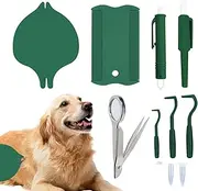 Tick Removal Tool - Pet Flea Puller Set,Reusable Flea and Tick Remover Set for Multi-Pet Household, Dogs and Cats Daily Care