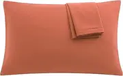 uxcell Zippered Pillow Case Set of 2 Soft Brushed Microfiber Pillowcases, Wrinkle, Fade, Protectors King, Orange