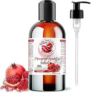 [Bella Terra Oils] Organic Pomegranate Seed Oil 8 oz - Rich in Nutrients for Skin Hydration, Cold-Pressed from Organic Pomegranate Kernels