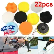 22pcs 3" Buffing Waxing Polishing Sponge Pads Kit Set For Car Polisher Drill