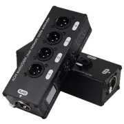 1Pair 4-Channel 3-Pin XLR or 6.3Mm Audio and over Cable Extender,DMX512 4485