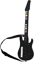 Wireless Wii guitar hero for wii contoller compatible with guitar hero Wii and rock band 2 games (Excluding Rock Band 1 ) black color