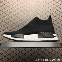 在飛比找Yahoo!奇摩拍賣優惠-Adidas  NMD_R1 Boost  高幫 黑 休閒運