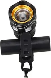ADOCARN Battery Powered Mountain Bike Headlight Bicycle Lamp for Night Riding Mounts for Safe Cycling and Versatile Use Black