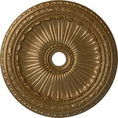 Ekena Millwork Ceiling Moulding 2-1/2" x 35-1/8" Polyurethane Viceroy Pale Gold