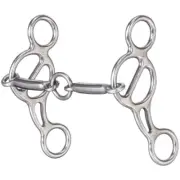 Short Shank Soft Slide Gag Bit - 6" Cheeks - 5" Lifesaver Mouth