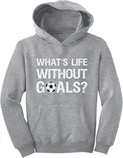 [Tstars] What's Life Without Goals? Soccer Fans/Coach Gifts Youth Hoodie Medium Gray