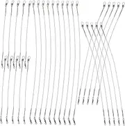 30pcs Wire Rope Fishing Twine Fishing Bait Fishing Lure Fishing Kit Stainless Steel Fishing Gear Fishing Leaders Fishing Line Wire Leaders Fishing Wire Leaders Wire