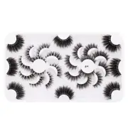 Fake Eyelashes Natural Multilayered Faux Minks Lashes,Fluffier Volumes Lashes